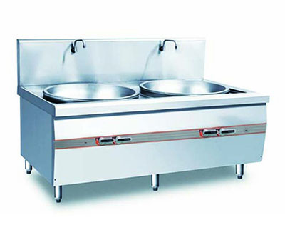 燃气节能双头大炒炉